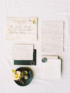 Pottery inspired wedding invitations