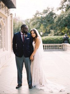 African American bride and groom