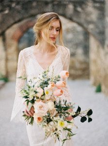 Cascade wedding bouquet by The Southern Table