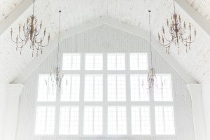 Window shot with chandeliers