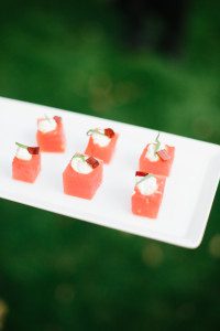 watermelon and cheese appetizer