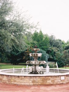 European styled fountain at Clark Gardens
